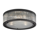 Linden Manor 16'' Wide 3-Light Flush Mount - Oil Rubbed Bronze