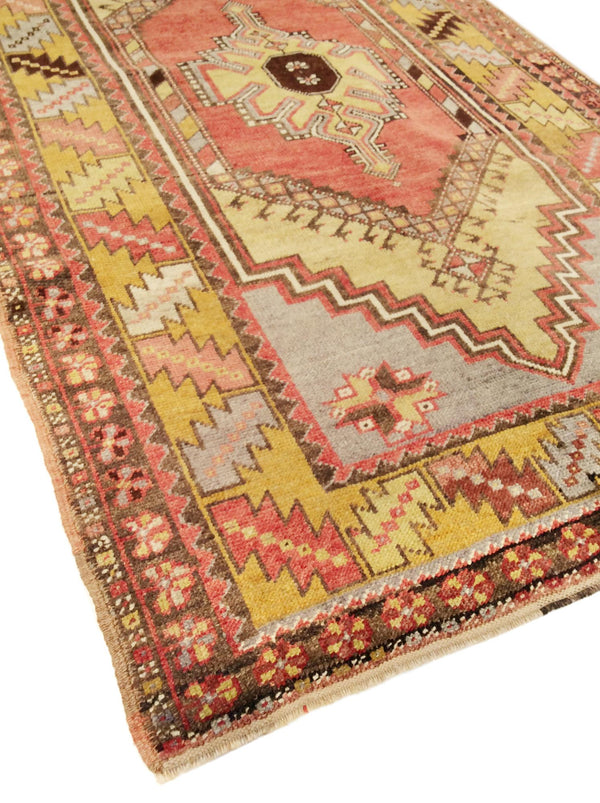 Pasargad Vintage Oushak Collection Coral Lamb's Wool Area Rug 046179-PASARGAD