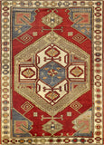 Pasargad Vintage Kazak Collection Rust Lamb's Wool Area Rug 046181-PASARGAD
