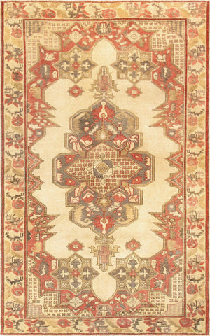 Pasargad Vintage Kysery Collection Ivory Lamb's Wool Area Rug 046184-PASARGAD