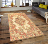 Pasargad Vintage Kysery Collection Ivory Lamb's Wool Area Rug 046184-PASARGAD