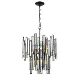 Lineo 18'' Wide 6-Light Chandelier - Matte Black