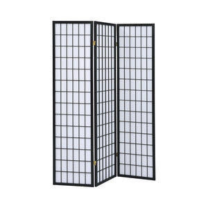 Contemporary 3-Panel Folding Screen - Stylish Room Divider with Elegant White Panels for Privacy