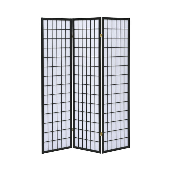 Contemporary 3-Panel Folding Screen - Stylish Room Divider with Elegant White Panels for Privacy