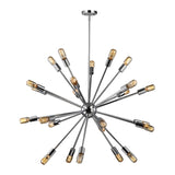 Delphine 36'' Wide 24-Light Chandelier - Polished Chrome