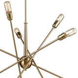 Delphine 33'' Wide 10-Light Chandelier - Satin Brass