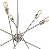 Delphine 33'' Wide 10-Light Chandelier - Satin Nickel