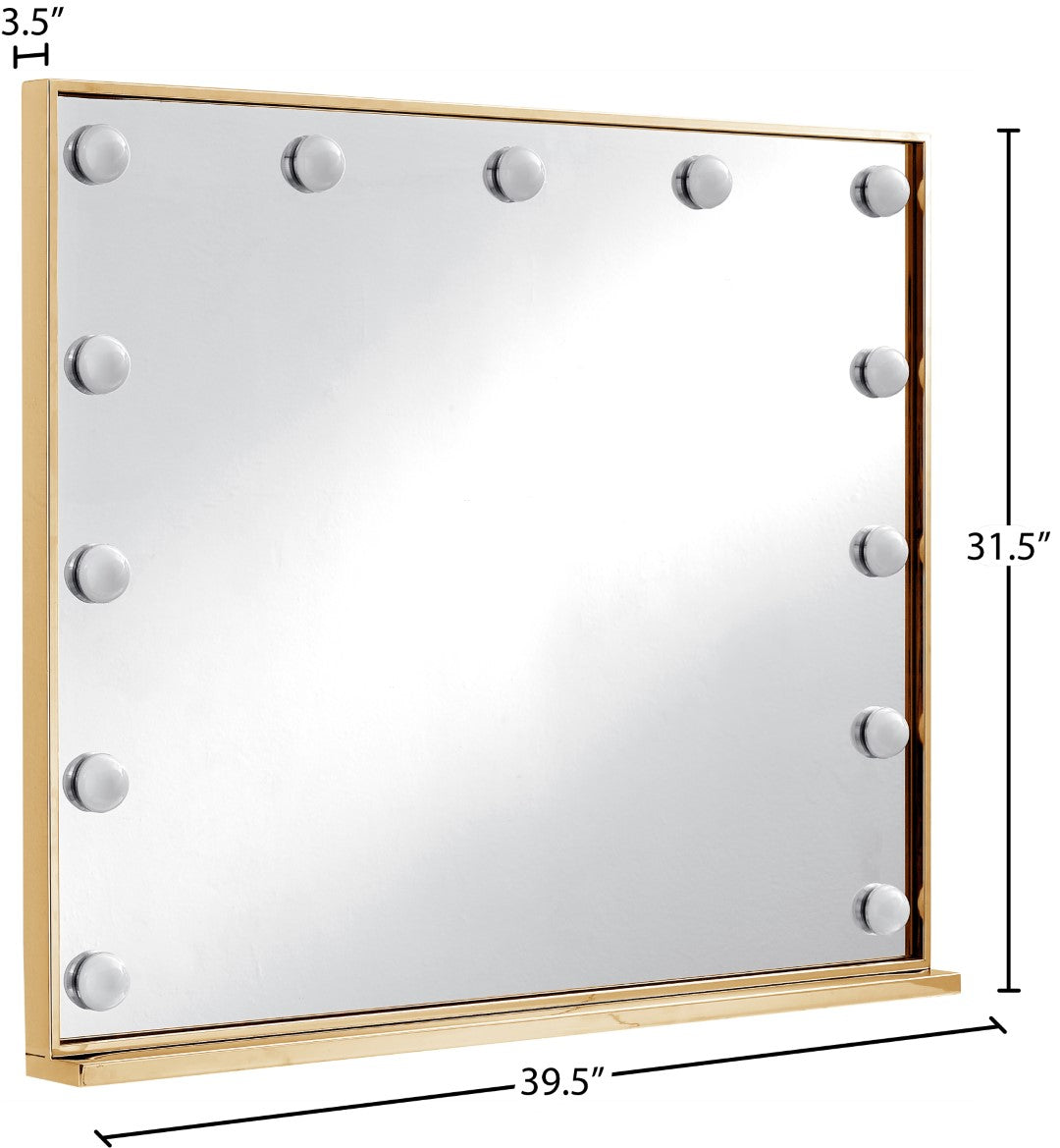 Meridian Furniture Lighted Mirror - Thumbnail 3
