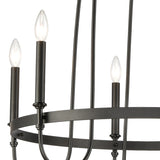 Wickshire 29'' Wide 6-Light Chandelier - Matte Black