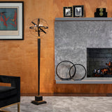 Sagebrook Home Transitional Metal 60" Armillary Floor Lamp,black/bronze 50326 Black Metal