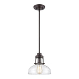 Manhattan Boutique 9'' Wide 1-Light Mini Pendant - Oil Rubbed Bronze