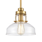 Manhattan Boutique 9'' Wide 1-Light Mini Pendant - Brushed Brass