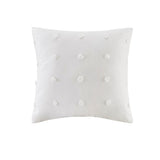 Brooklyn Casual 100% Cotton Jacquard Pom Pom Square Pillow