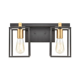 Cloe 16'' Wide 2-Light Vanity Light - Matte Black