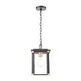 Vincentown 8'' Wide 1-Light Outdoor Pendant - Matte Black