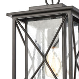 Carriage Light 9'' Wide 1-Light Outdoor Pendant - Matte Black