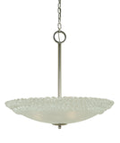 4-Light Polished Nickel Brocatto 24" Pendant