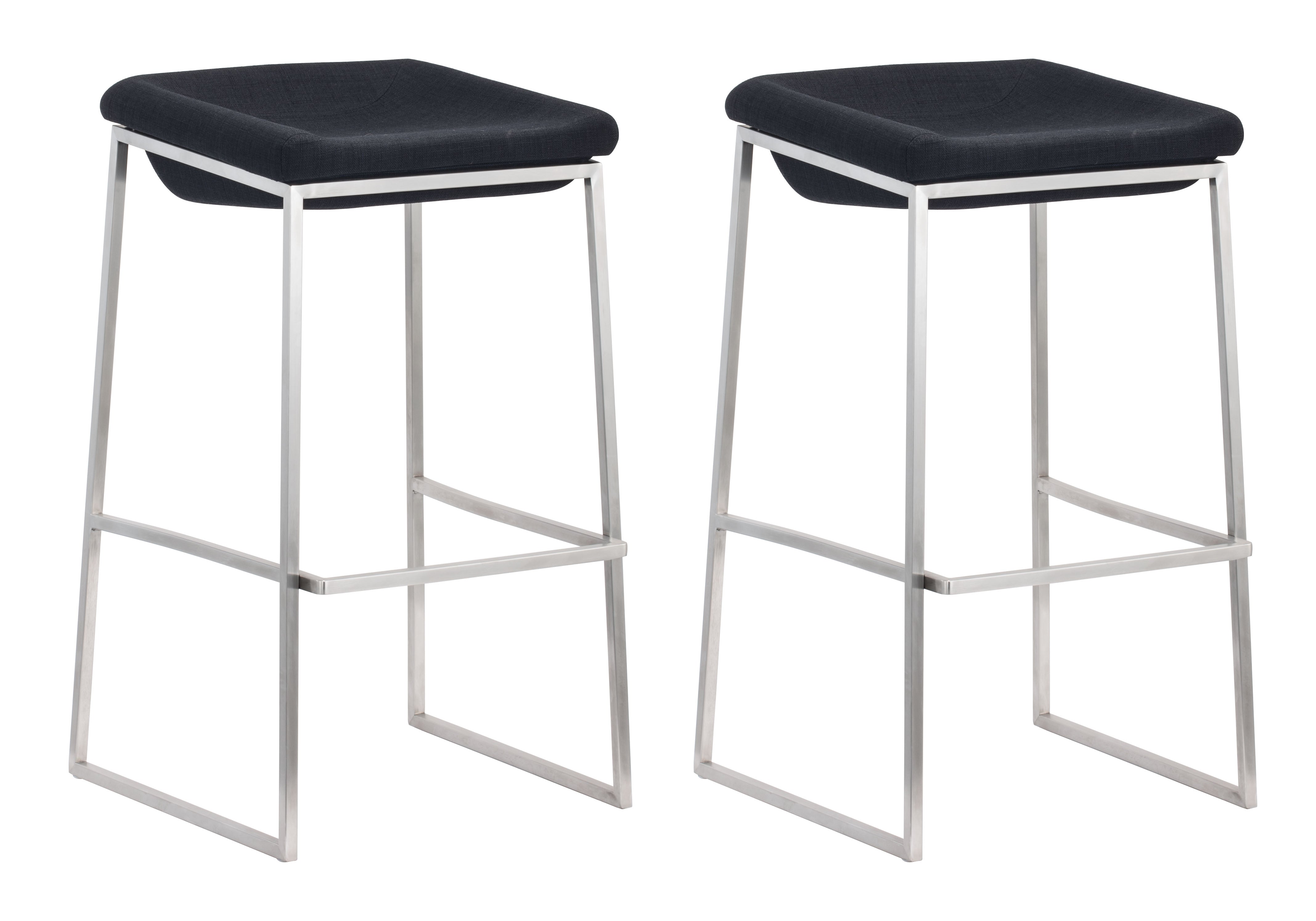 Zuo Modern Lids Barstool Set of 2 - Thumbnail 5