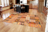 Pasargad Patchwork Collection Hand-Knotted Lamb's Wool Area Rug 046900-PASARGAD