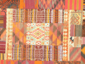 Pasargad Patchwork Collection Hand-Knotted Lamb's Wool Area Rug 046901-PASARGAD