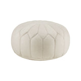 Kelsey Casual Round Pouf Ottoman