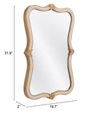 Zuo Modern Hillegass Steel, MDF, Glass Modern Commercial Grade Mirror Gold Steel, MDF, Glass