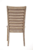 Alpine Furniture Chiclayo Set of 2 Slat Back Side Chairs 8470-02 Iron Brush Swiss Mocha Rubberwood Solids & Plywood 21 x 25 x 41