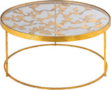 Butterfly Glass Contemporary Coffee Table