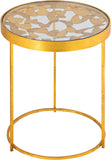 Butterfly Glass Contemporary End Table