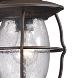 Village Lantern 13'' High 1-Light Outdoor Sconce - Weathered Charcoal