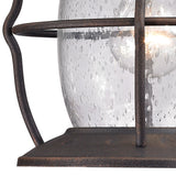 Village Lantern 13'' High 1-Light Outdoor Sconce - Weathered Charcoal