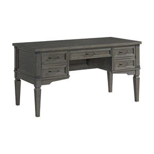 Intercon Foundry Home Entertainment Transitional Foundry 60" Half Ped Desk FR-HO-6030WD-PEW-C FR-HO-6030WD-PEW-C