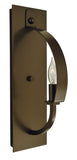 1-Light Mahogany Bronze Luna Sconce