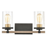 Geringer 16'' Wide 2-Light Vanity Light - Charcoal