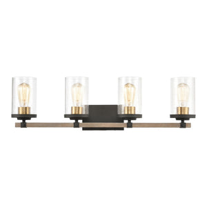 Geringer 30'' Wide 4-Light Vanity Light - Charcoal