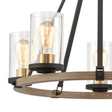 Geringer 25'' Wide 5-Light Chandelier - Charcoal