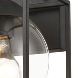 Cubed 9'' High 1-Light Outdoor Sconce - Charcoal
