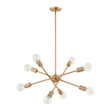 Module 22'' Wide 8-Light Chandelier - Burnished Brass