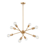 Module 22'' Wide 8-Light Chandelier - Burnished Brass