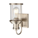 Millburn 12'' High 1-Light Sconce - Satin Nickel