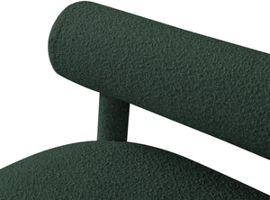Parlor Boucle Fabric / Eucalyptus Wood / Foam Contemporary Green Boucle Fabric Bench - 59" W x 26" D x 28.5" H