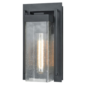 Overton 12'' High 1-Light Outdoor Sconce - Matte Black