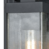 Overton 12'' High 1-Light Outdoor Sconce - Matte Black