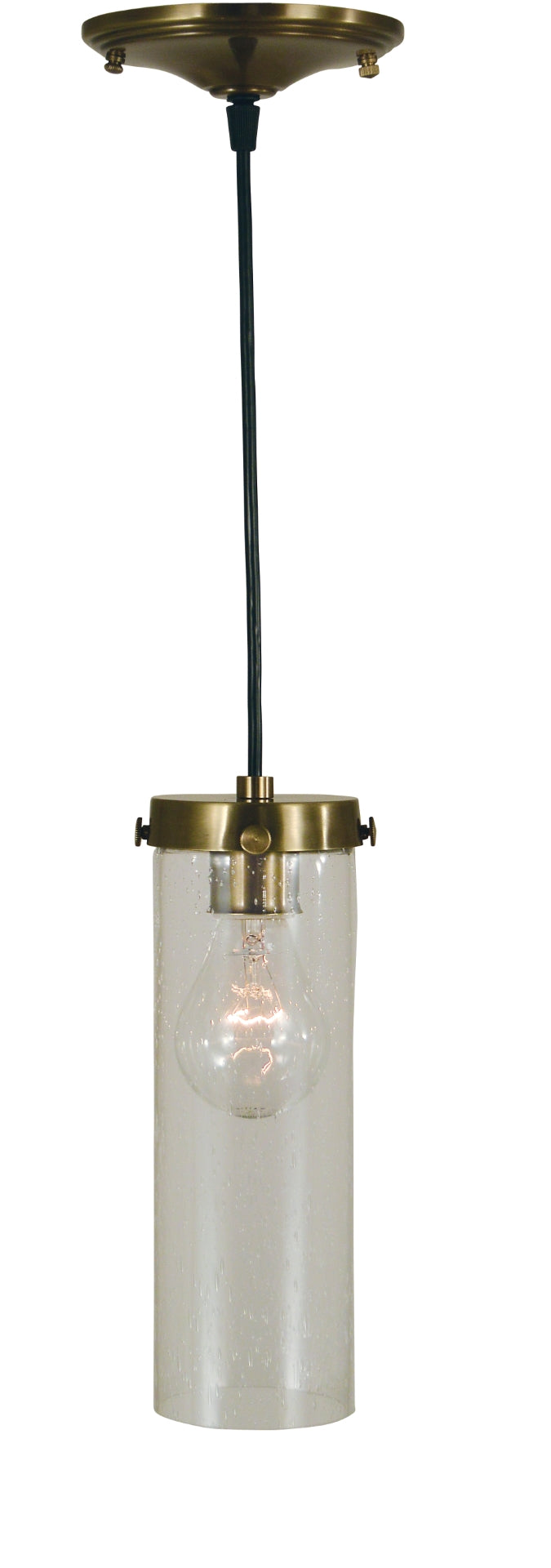 1-Light Antique Brass Hammersmith Pendant