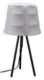 Zuo Modern Mozzi Steel, Rayon Modern Commercial Grade Table Lamp Gray, Black Steel, Rayon