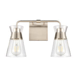 Brookville 15'' Wide 2-Light Vanity Light - Satin Nickel