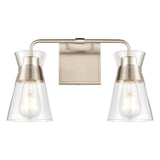 Brookville 15'' Wide 2-Light Vanity Light - Satin Nickel