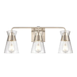 Brookville 22'' Wide 3-Light Vanity Light - Satin Nickel