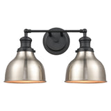 Haralson 17'' Wide 2-Light Vanity Light - Charcoal