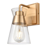 Brookville 9'' High 1-Light Sconce - Burnished Brass